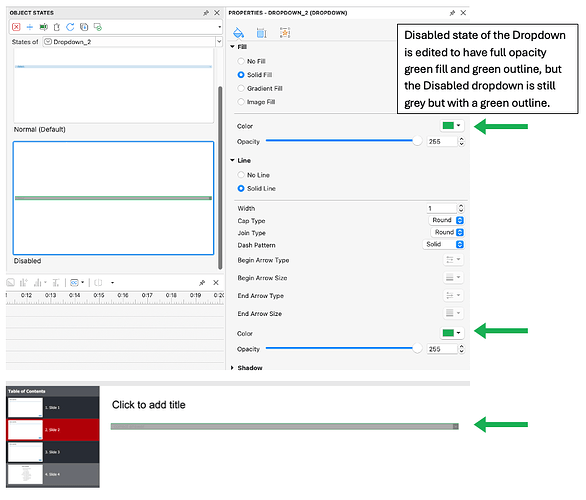 Dropdown Disabled State - No Fill Change