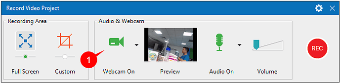 disable webcam recording