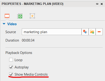 show media controls